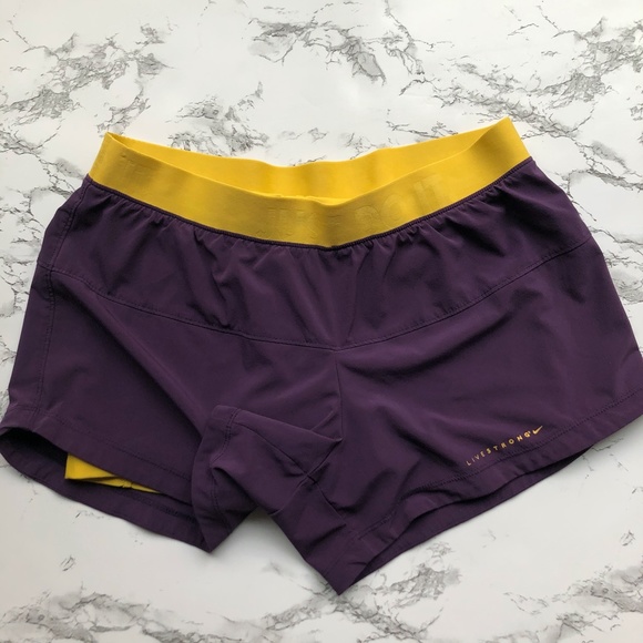 Nike Livestrong Athletic Dri Fit Shorts Women's M - Picture 3 of 6